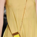 Valentino Yellow Studded Mini Lipstick Holder Bag - Spring 2017