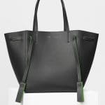 Celine Anthracite Smooth Calfskin Small Cabas Phantom with Tassels Bag