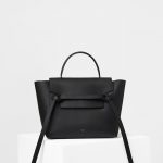 Celine Black Grained Calfskin Micro Belt Bag