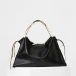 Celine Black Large Sloutchy Tote Bag