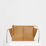 Celine Blonde Clutch on Chain Tri-Fold Shoulder Bag