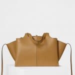 Celine Blonde Medium Tri-Fold Shoulder Bag