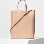 Celine Blush Calfskin Liege Small Cabas Bag