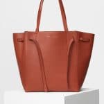 Celine Cinnamon Soft Grained Small Cabas Phantom with Belt Bag