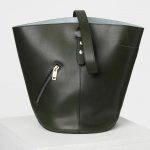 Celine Dark Green/Mineral Bucket Biker Shoulder Bag