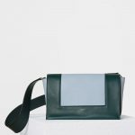 Celine Dark Green/Mineral Smooth Calfskin Medium Frame Shoulder Bag