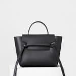 Celine Grey Grained Calfskin Micro Belt Bag