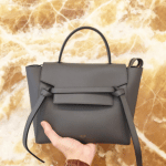 Celine Grey Grained Calfskin Micro Belt Bag 5