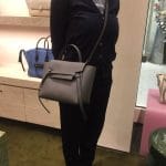 Celine Grey Grained Calfskin Micro Belt Bag 6