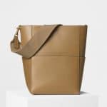 Celine Light Camel Natural Calfskin Sangle Shoulder Bag