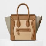 Celine Light Khaki Multicolor Baby Grained Calfskin/Nubuck Micro Luggage Bag