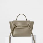 Celine Light Khaki/Cream Double Stitching Calfskin Micro Belt Bag