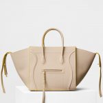 Celine Powder Baby Grained Calfskin Medium Luggage Phantom Bag