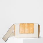 Celine Sunflower/White Watersnake/Calfskin Medium Frame Shoulder Bag