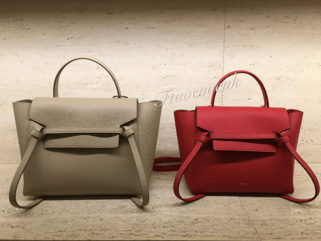 Celine Taupe Mini and Coquelicot Micro Belt Bags