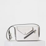 Celine White/Magenta Medium Case Biker Shoulder Bag