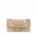 Chanel Beige Crochet Cayo Coco Flap Bag