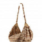 Chanel Beige/Orange/Gold Tweed Hammock Hobo Bag