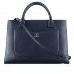 Chanel Dark Blue Neo Executive Large Shopping Bag