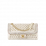 Chanel White Crochet Cayo Coco Flap Bag