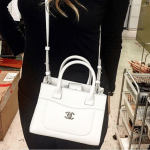 Chanel White Neo Executive Shopping Bag