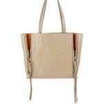 Chloe Beige/Caramel Leather and Suede Milo Medium Tote Bag