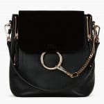 Chloe Black Medium Faye Backpack Bag