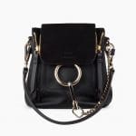 Chloe Black Mini Faye Backpack Bag