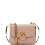 Chloe Light Beige Milie Medium Turn-Lock Chain Shoulder Bag