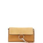 Chloe Light Yellow Leather Faye Wallet-On-A-Strap Bag