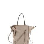 Chloe Motty Grey Leather/Suede Myer Medium Tote Bag