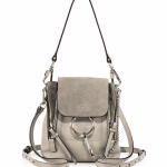 Chloe Motty Grey Mini Faye Backpack Bag