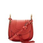 Chloe Sepia Red Leather Hudson Small Bag