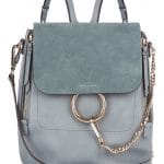 Chloe Slate Blue Medium Faye Backpack Bag