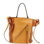 Chloe Sunflower Yellow Leather/Suede Myer Medium Tote Bag