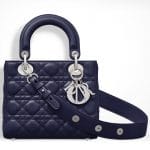 Dior Bleu De Minuit Small Lady Dior Bag