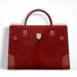Dior Dark Red Pony-Effect Calfskin Diorever Bag with Corners