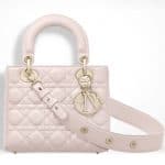 Dior Powder Pink Small Lady Dior Bag