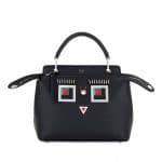 Fendi Black Hypnoteyes Small Dotcom Bag