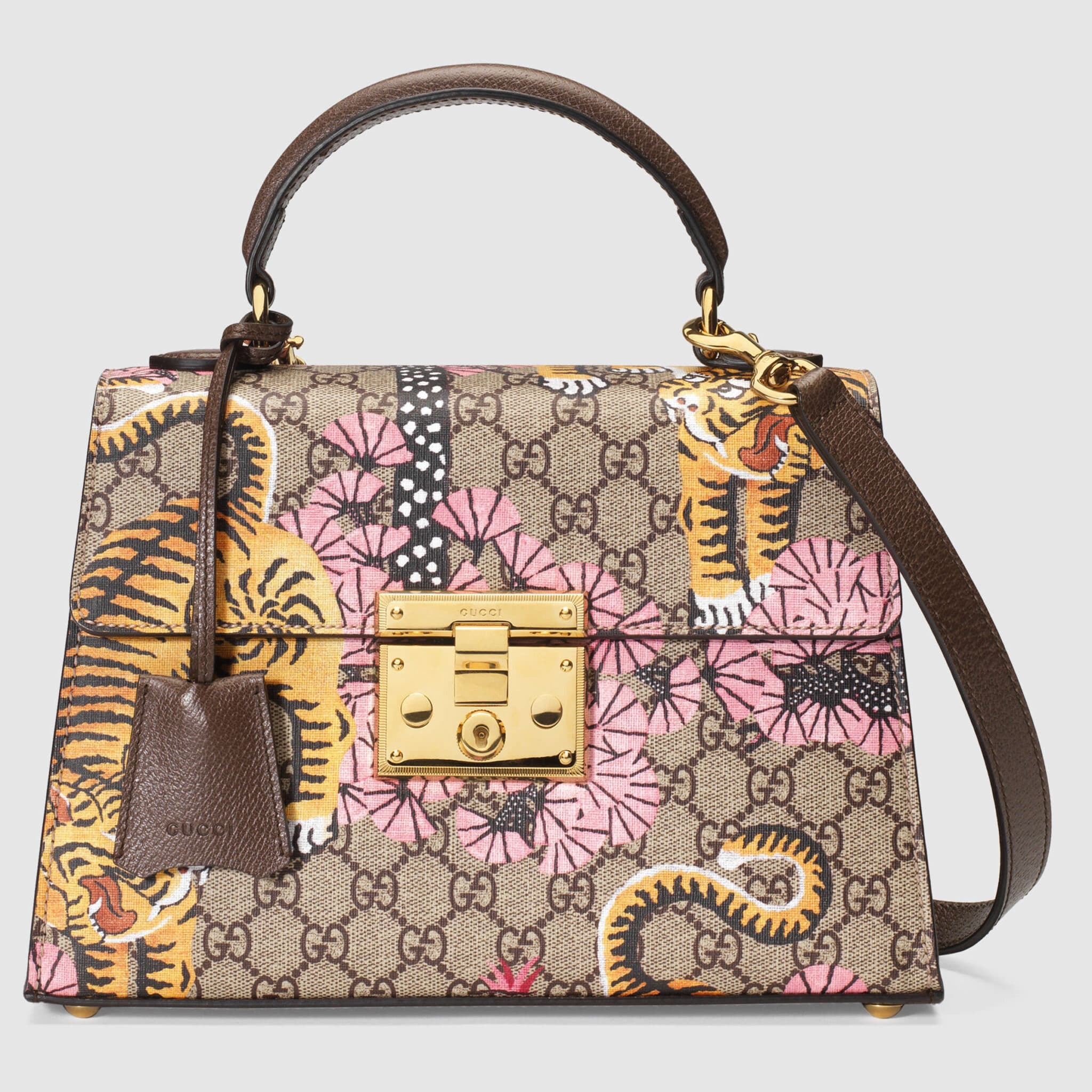 gucci tiger print bag