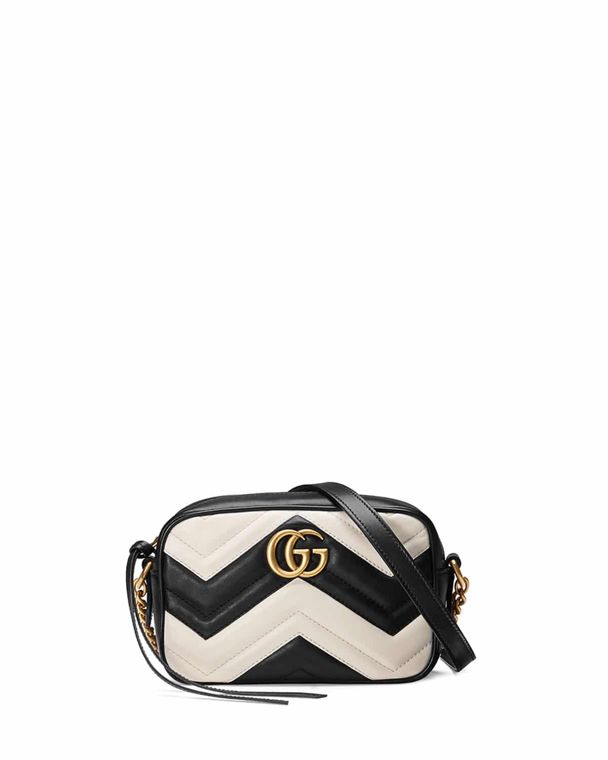 gucci black white bag