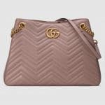 Gucci Nude GG Marmont Matelasse Shoulder Bag