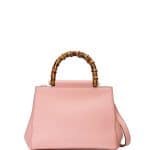 Gucci Soft Pink Nymphea Small Bamboo-Handle Tote Bag