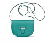 Hermes Peacock Blue Swift Calfskin Mini Convoyeur Bag