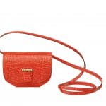 Hermes Poppy Orange Smooth Alligator Mini Convoyeur Bag