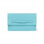 Hermes Saint-Cyr Blue Swift Calfskin Pliplat Clutch Bag