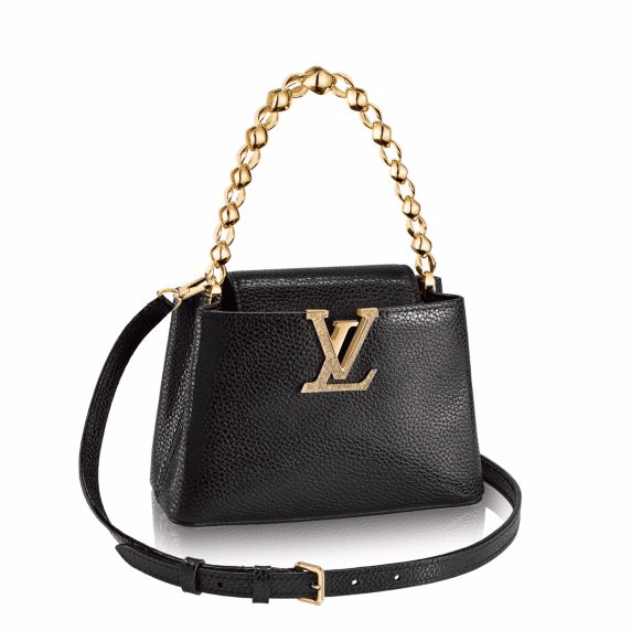 Louis Vuitton Resort 2015 Mini Capucine bag in yellow.  Bags, Leather  handbags crossbody, Leather shoulder handbags