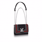 Louis Vuitton Black Embroidered Epi Twist MM Bag