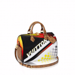Louis Vuitton Black Multicolor Race Print Speedy Bandouliere 30 Bag