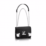Louis Vuitton Black Studded Epi Twist MM Bag